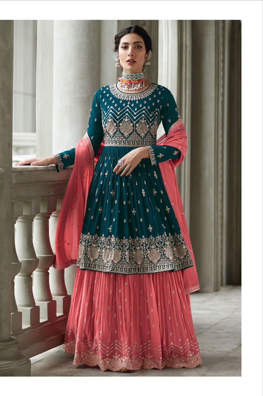 Aashirwad Radhika Luxury Georgette Embroidered Suit