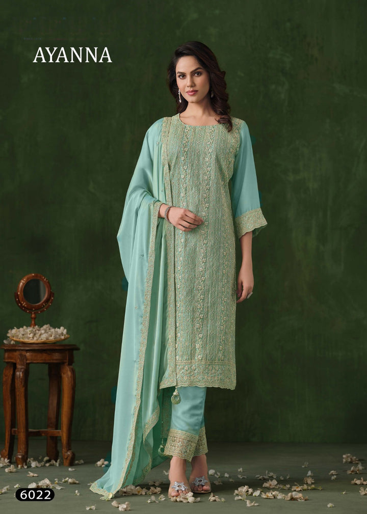 Vippul Rangoli Embroidered Semi-Stitched Suit