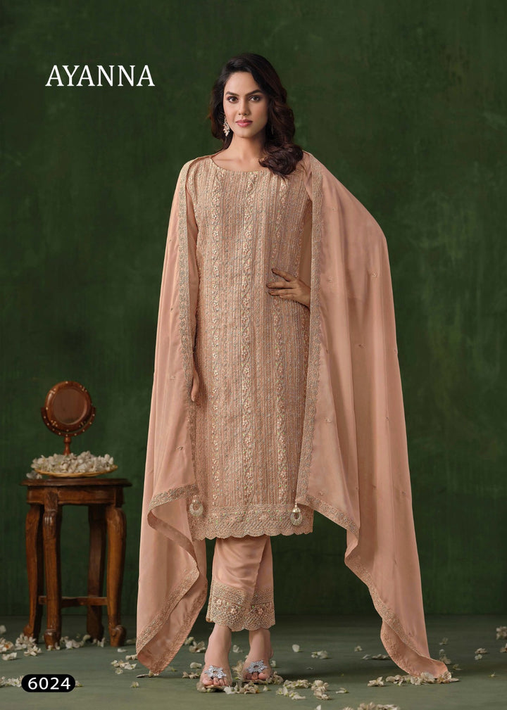 Vippul Rangoli Embroidered Semi-Stitched Suit