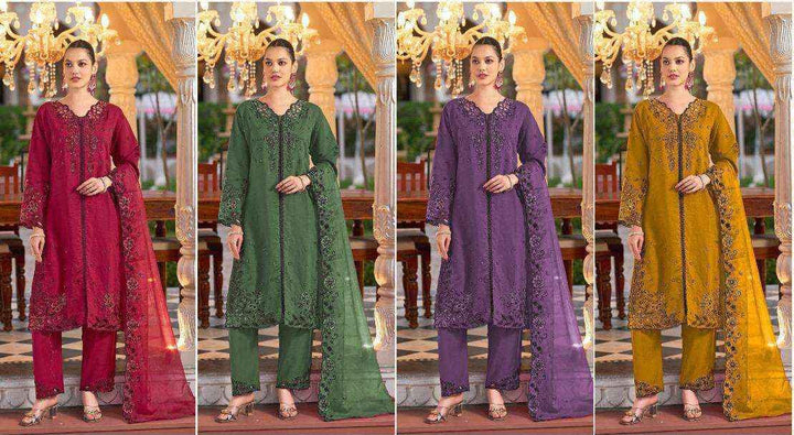 Roman Silk Slub Ethnic Wear Dress