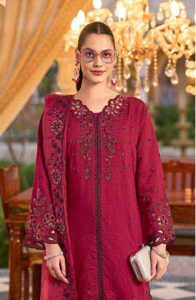 Roman Silk Slub Ethnic Wear Dress