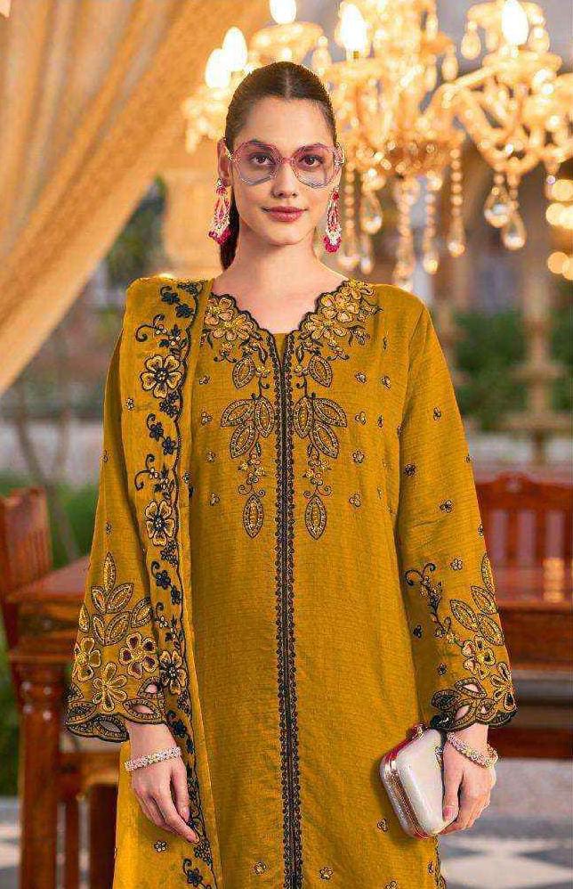 Roman Silk Slub Ethnic Wear Dress