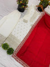 Chinon Silk Top-Bottom and Dupatta Set