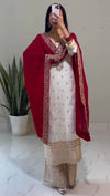 Chinon Silk Top-Bottom and Dupatta Set