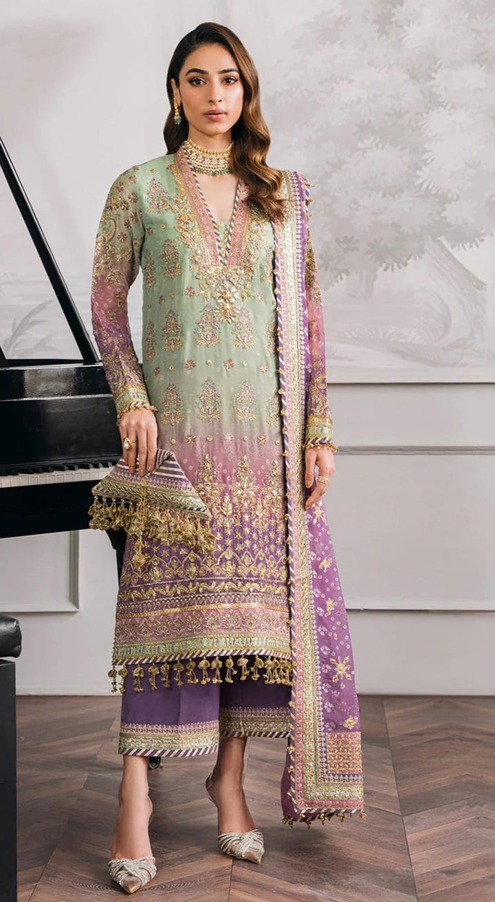 Georgette Traditional Wear Embroidery Work Suit