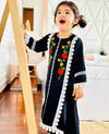 Heavy Faux Georgette Top-Bottom for Kids