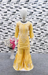 Rayon Embroidered Top & Sharara Set for Kids