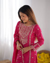 Luxurious Heavy Chinon Silk Suit Set 3pcs