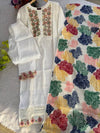 Regal Elegance: Kurti Pant Dupatta Set