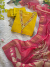 Silk Symphony: A Royal Ensemble of Kurti, Pant, and Dupatta