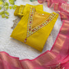 Silk Symphony: A Royal Ensemble of Kurti, Pant, and Dupatta