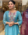 Majestic Reflections: Exquisite Chanderi Kurti Pant Dupatta Set