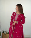 Inaya Bloom – Vichitra Silk Embroidered Set