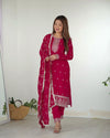 Inaya Bloom – Vichitra Silk Embroidered Set