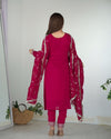 Inaya Bloom – Vichitra Silk Embroidered Set