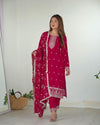 Inaya Bloom – Vichitra Silk Embroidered Set