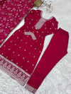 Inaya Bloom – Vichitra Silk Embroidered Set