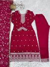 Inaya Bloom – Vichitra Silk Embroidered Set