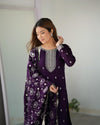 Inaya Bloom – Vichitra Silk Embroidered Set