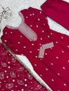 Inaya Bloom – Vichitra Silk Embroidered Set