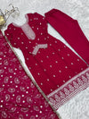 Inaya Bloom – Vichitra Silk Embroidered Set