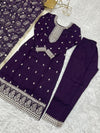 Inaya Bloom – Vichitra Silk Embroidered Set