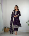 Inaya Bloom – Vichitra Silk Embroidered Set