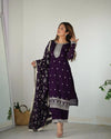 Inaya Bloom – Vichitra Silk Embroidered Set