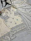 Desirable Fancy Chinon Sequence Embroidered Set