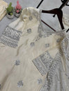 Desirable Fancy Chinon Sequence Embroidered Set