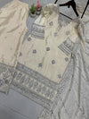 Desirable Fancy Chinon Sequence Embroidered Set