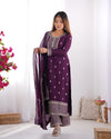 Zari Embroidered with Intricate Sequins Suit