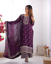 Zari Embroidered with Intricate Sequins Suit