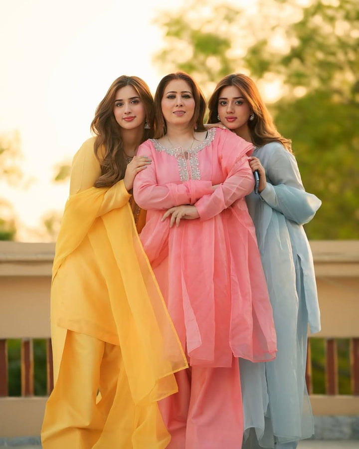 Designer Embroidered Faux Georgette Suit