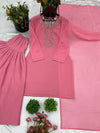 Designer Embroidered Faux Georgette Suit