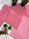 Designer Embroidered Faux Georgette Suit