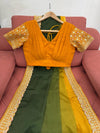 Elegant Chinon Silk Saree Set