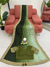 Elegant Chinon Silk Saree Set