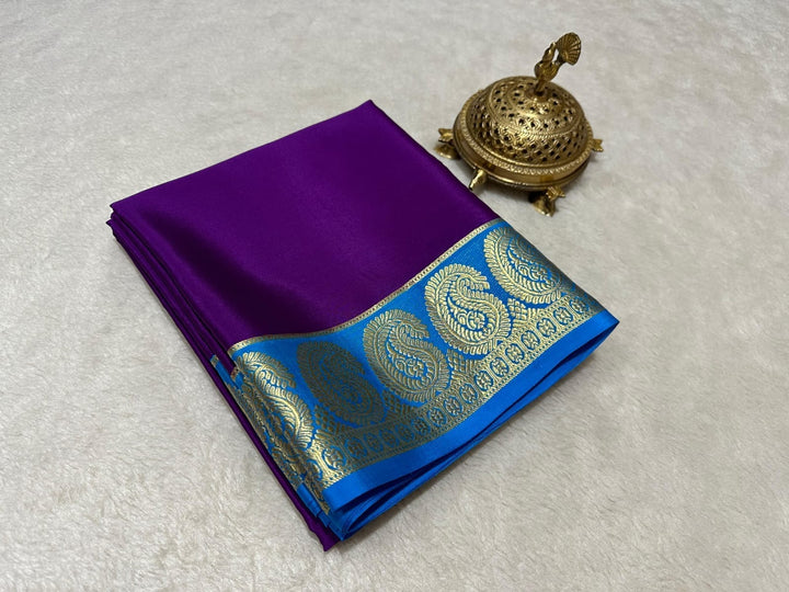 Semi Mysore Crepe Silk Saree