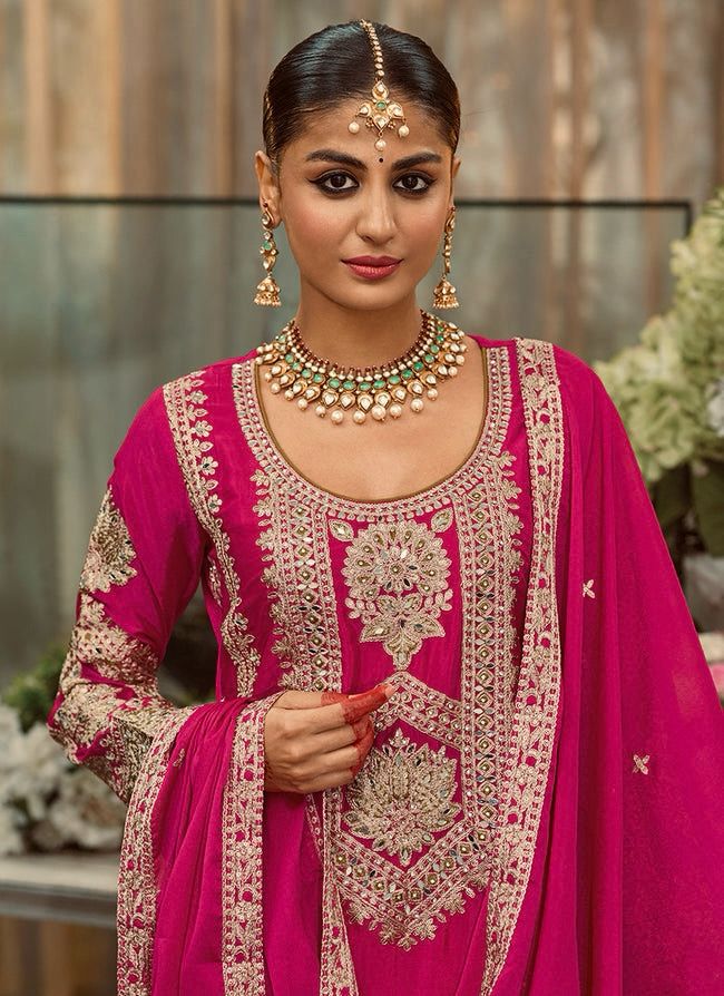 Premium Heavy Faux Georgette Emroidered Suit