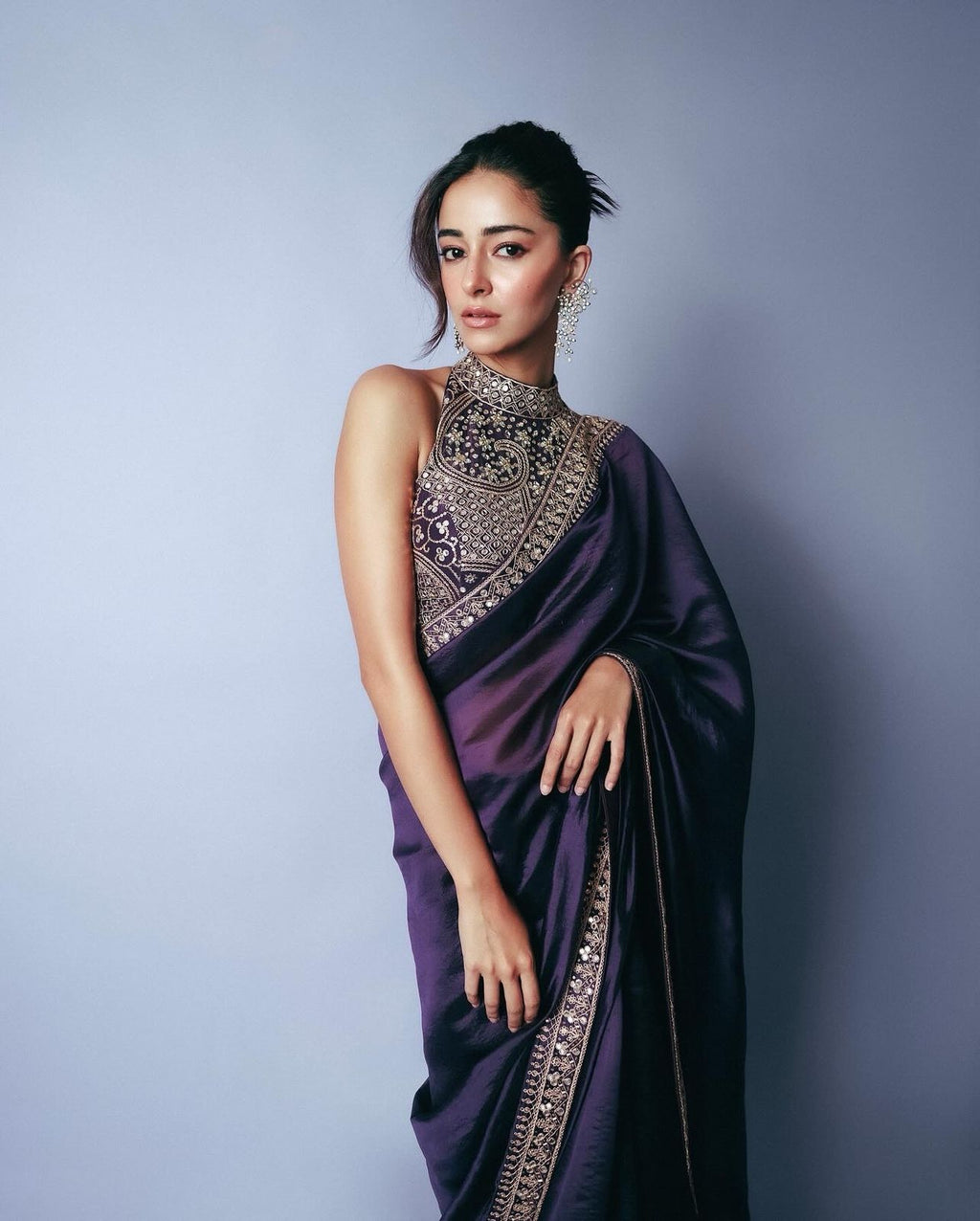 Soft Blooming Tissue Embroidered Saree