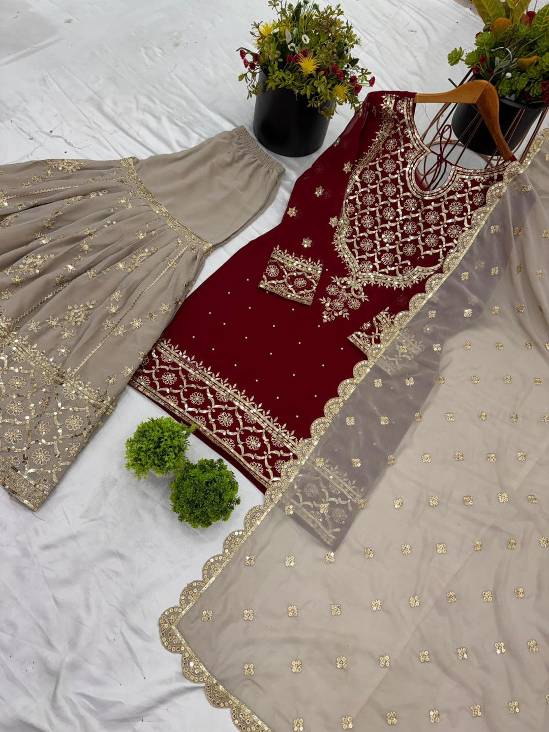 Elegant Sequin Embroidered Dress