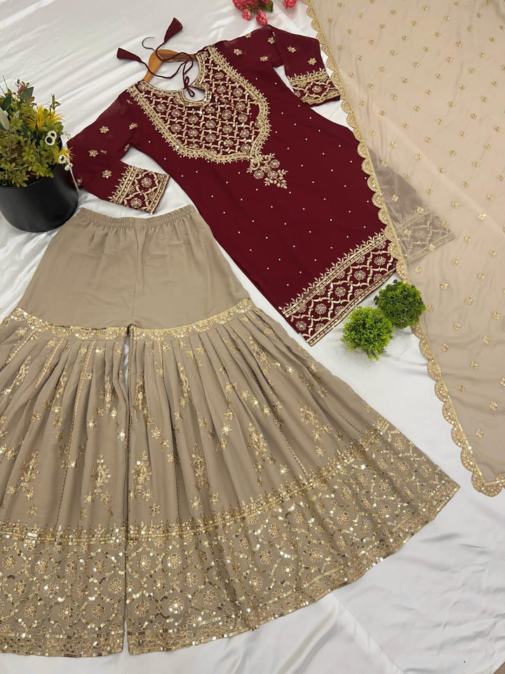 Elegant Sequin Embroidered Dress