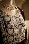 Luxurious Velvet Embroidered Set