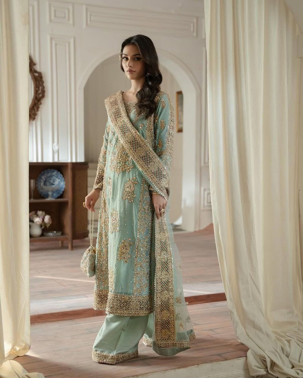 Designer Partywear Sharara Set