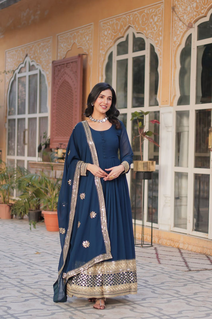 Premium  Readymade Gown and dupatta