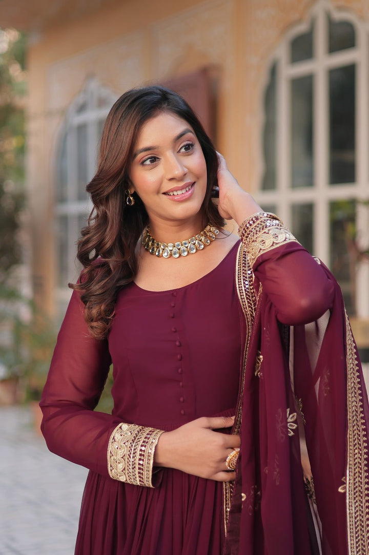 Premium  Readymade Gown and dupatta