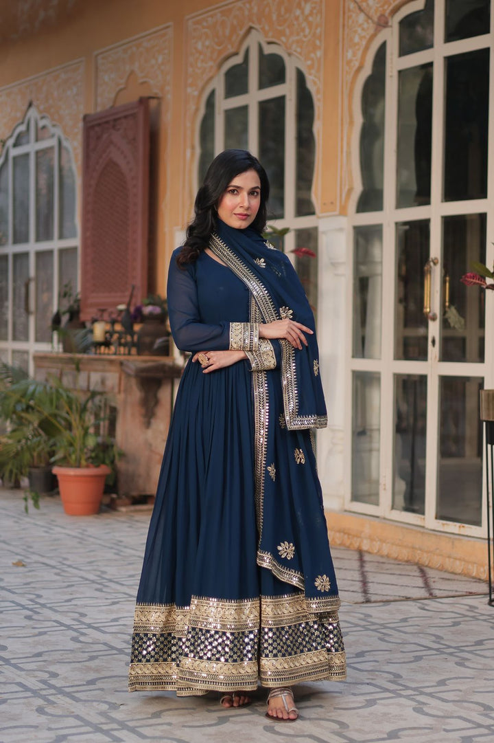 Premium  Readymade Gown and dupatta