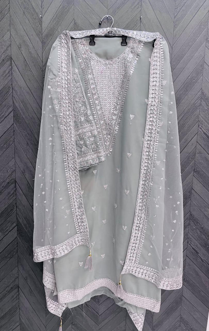 Premium Sequins Embroidered Georgette Suit