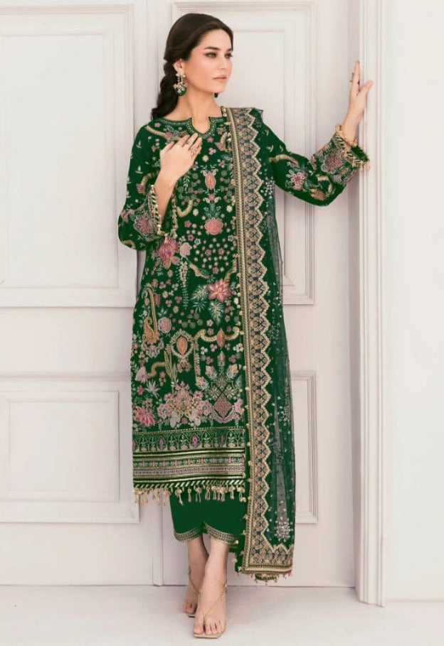 Stitched Party Wear 3-Piece Set